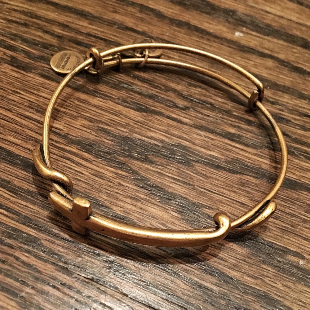 ALEX & ANI Gold Cross Bracelet